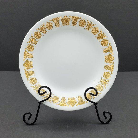 Corelle Butterfly Gold Bread and Butter Plates Dessert Plates - Picture 6 of 7